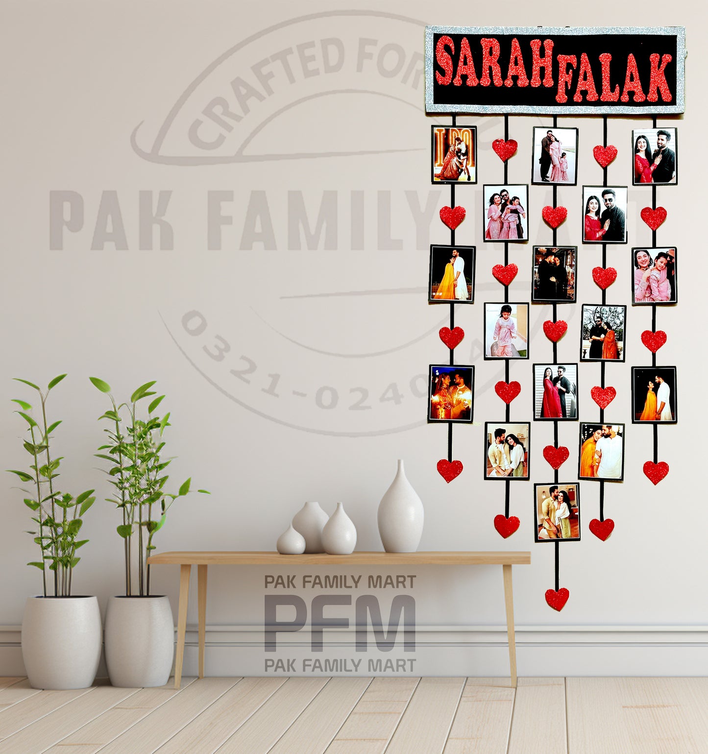 16 Pictures Wall Hanging Frame