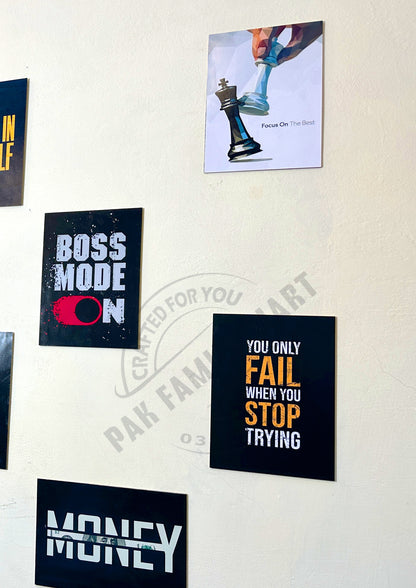 12 Motivational Quote Sticky Tiles (Pak Family Mart)