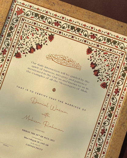 Always & Forever Nikkah Frames & Nikkah Certificates